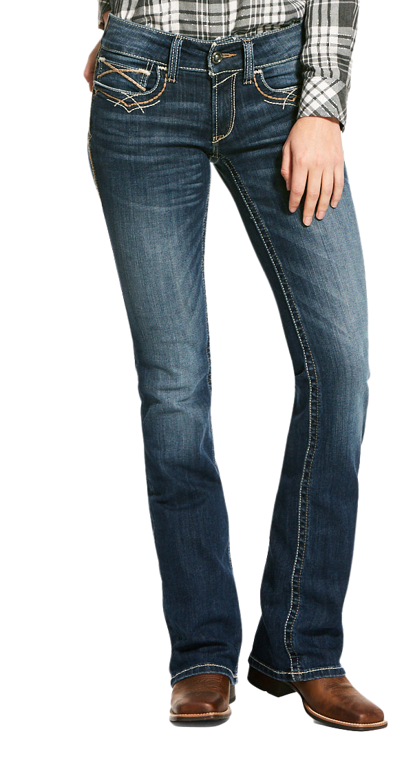 Ariat R.E.A.L. MidRise Entwined BootCut Jeans for Ladies Cabela's